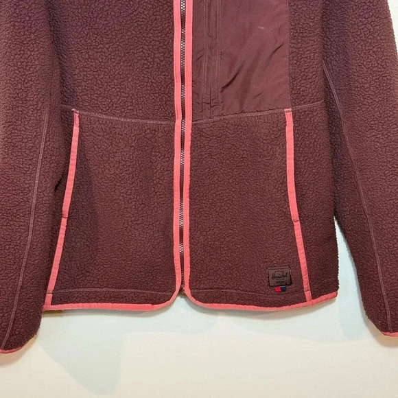 HERSCHEL Fleece Jacket Sherpa size medium - Picture 3 of 8